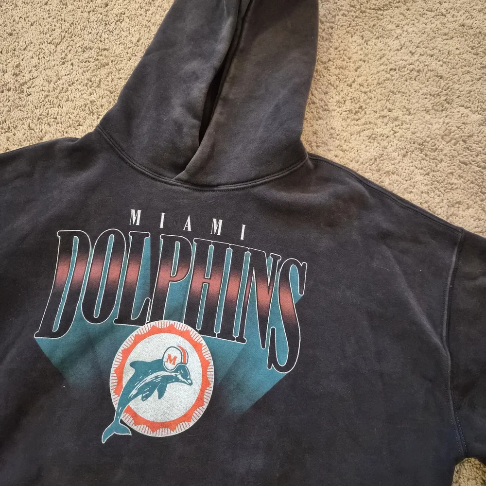 Abercrombie & Fitch x NFL Miami Dolphins Hoodie β’ Black β’ Size M - Picture 6 of 10